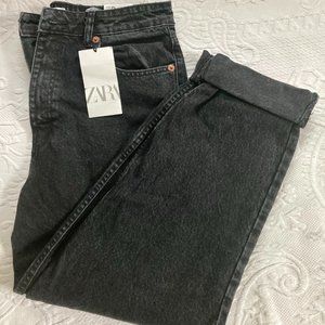 Zara Jeans High rise ankle length black